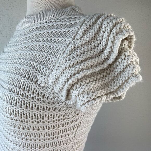 Don’t Ask Why Cropped Loose Knit Sweater Top One Size EUC - Picture 4 of 7